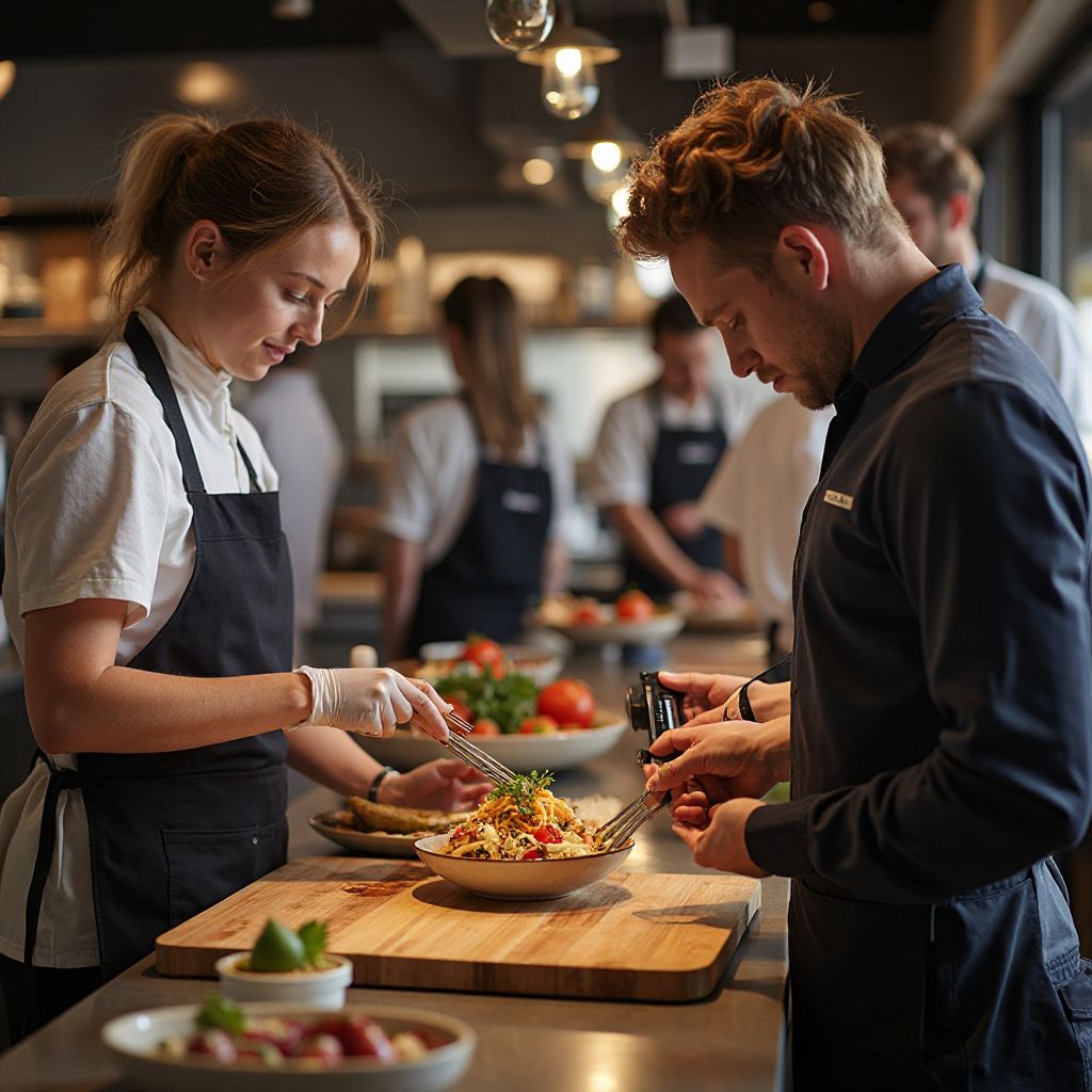 Crown Eats team documenting Australian culinary stories