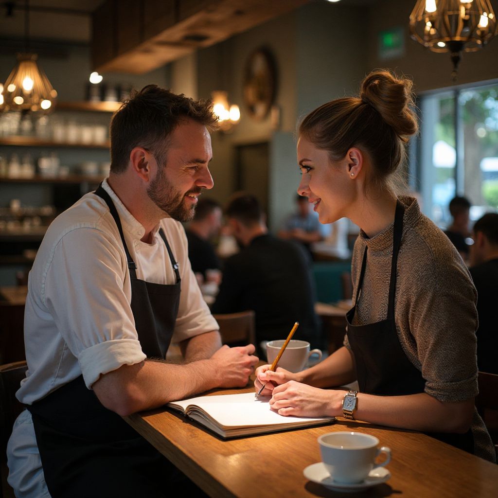 Interviewing Australian chef