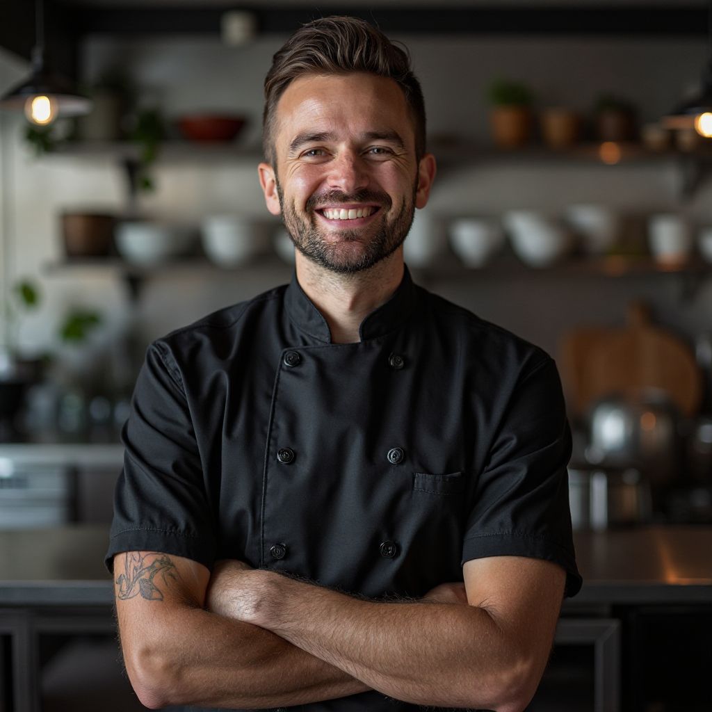 Male Australian chef portrait