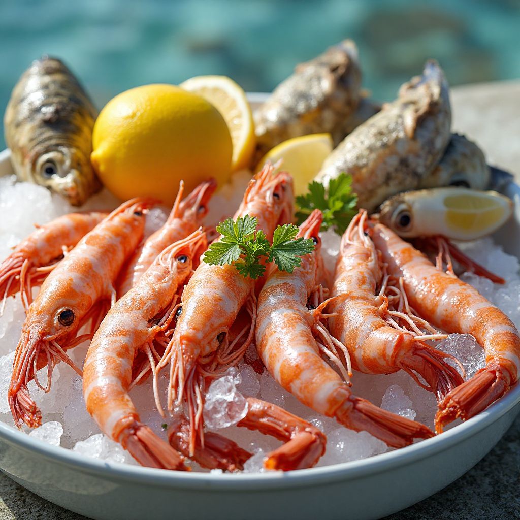 Fresh Australian seafood beautifully arranged